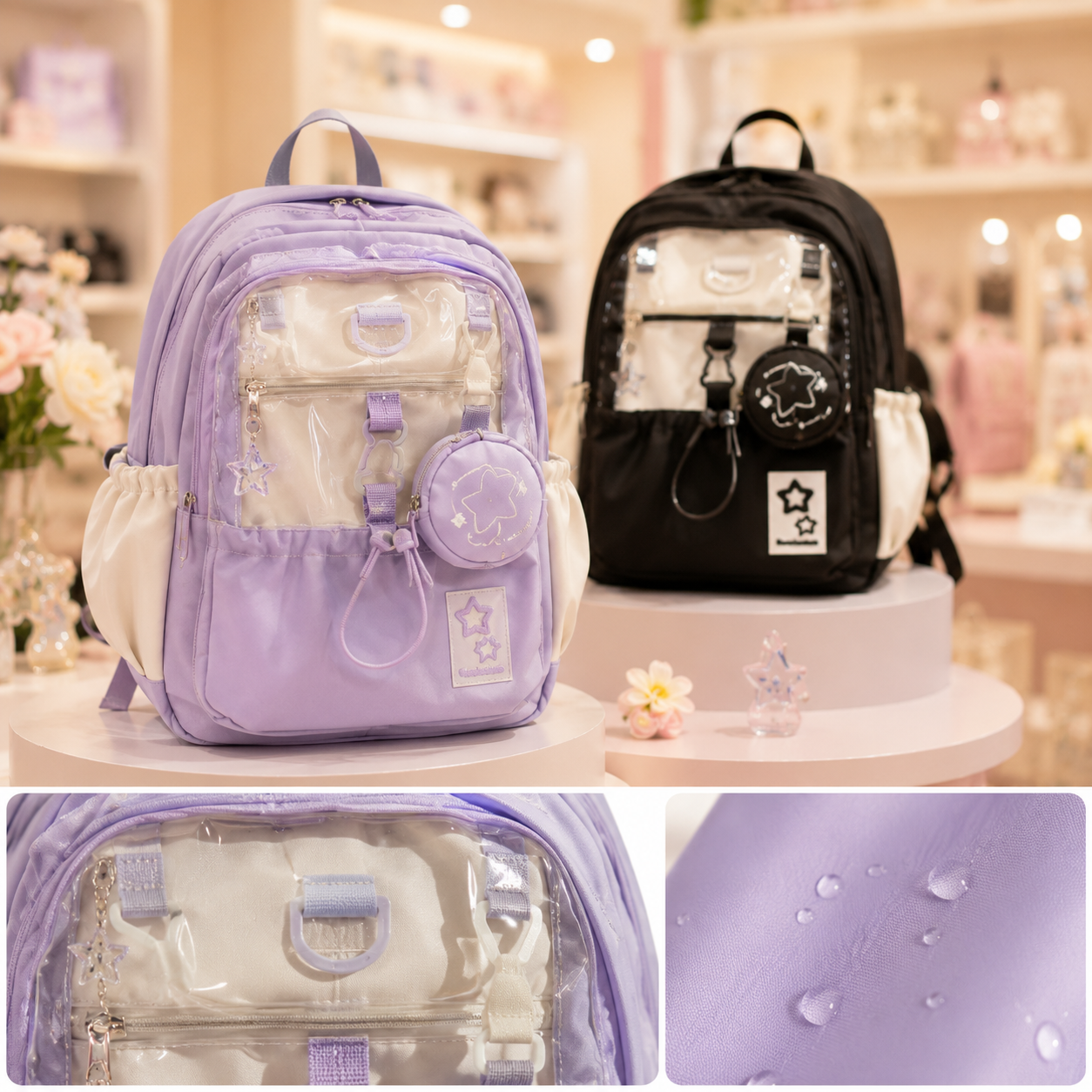 Clear Kawaii Backpacks